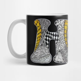 Truly Tangled H Initial Mug